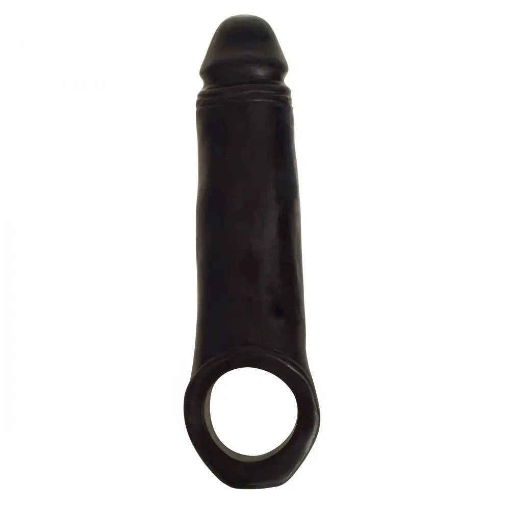 2 Inch Penis Enhancer with Ball Strap - Black Cock Sleeve Penis Extenders and Sleeves