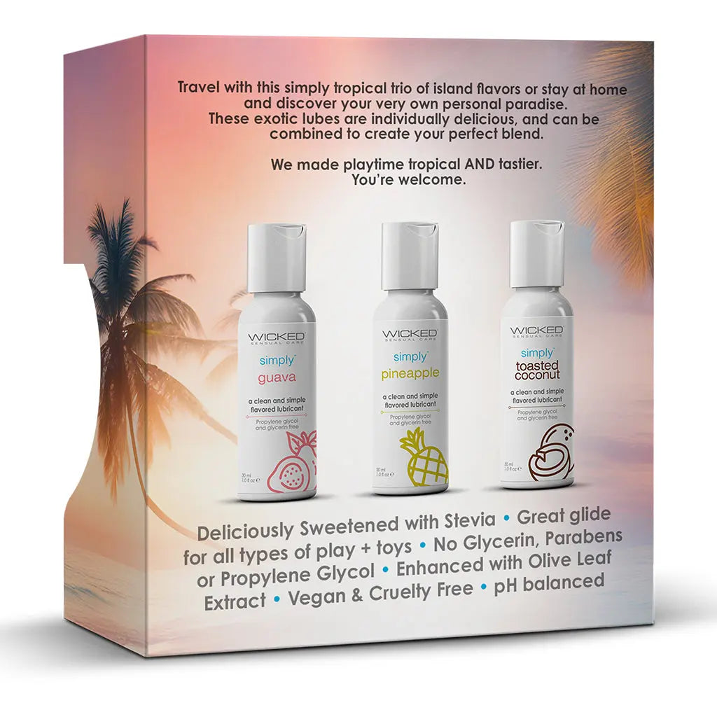 Simply Tropical Trio Travel Kit 1oz (Pack of 3) Lubes