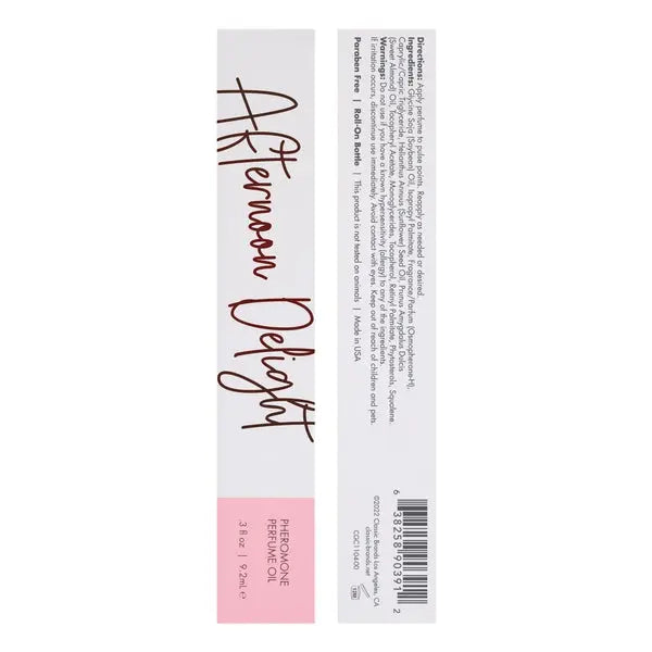 AFTERNOON DELIGHT Perfume Oil with Pheromones - Tropical - Floral 0.3oz | 9.2mL Lubes, Lotions and Accessories