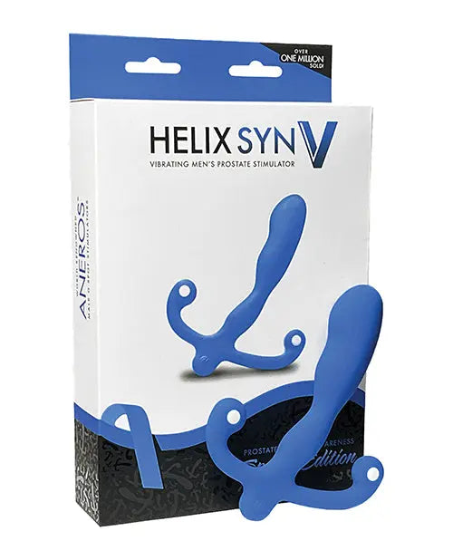 Aneros Vibrating Helix Syn V Prostate Massager Special Edition - Blue Prostate Play