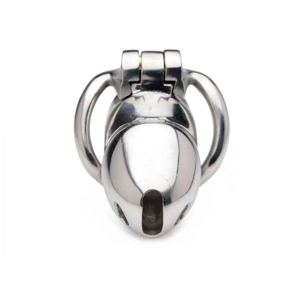 BDSM Cock Cage Rikers 24-7 Stainless Steel Locking Chastity Cage Chastity