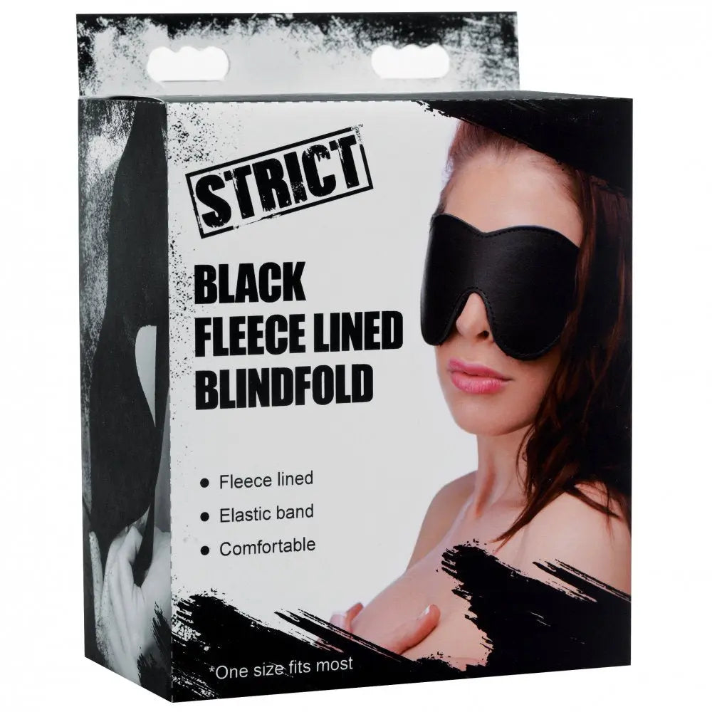 Black Fleece Lined Sex Blindfold Blindfold