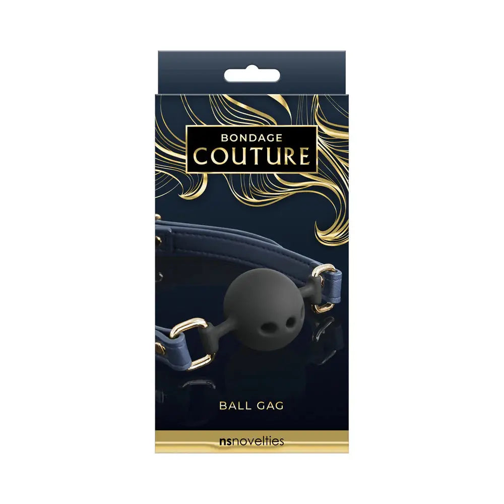 Bondage Couture Ball Gag Blue Fetish - Gags