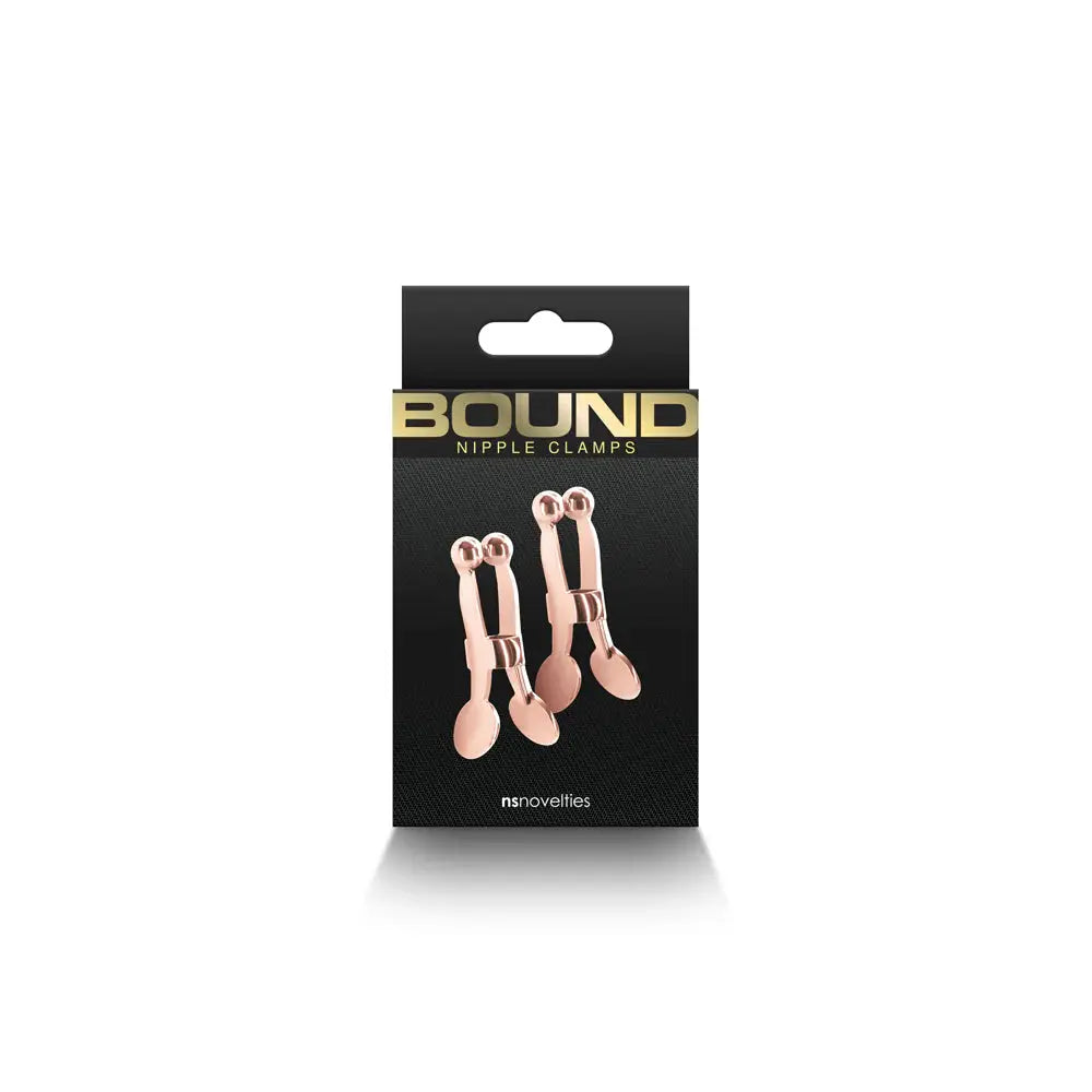 Bound Nipple Clamps C1 Rose Gold Nipple Clips Fetish - Nipple Clips Clamps & Suckers