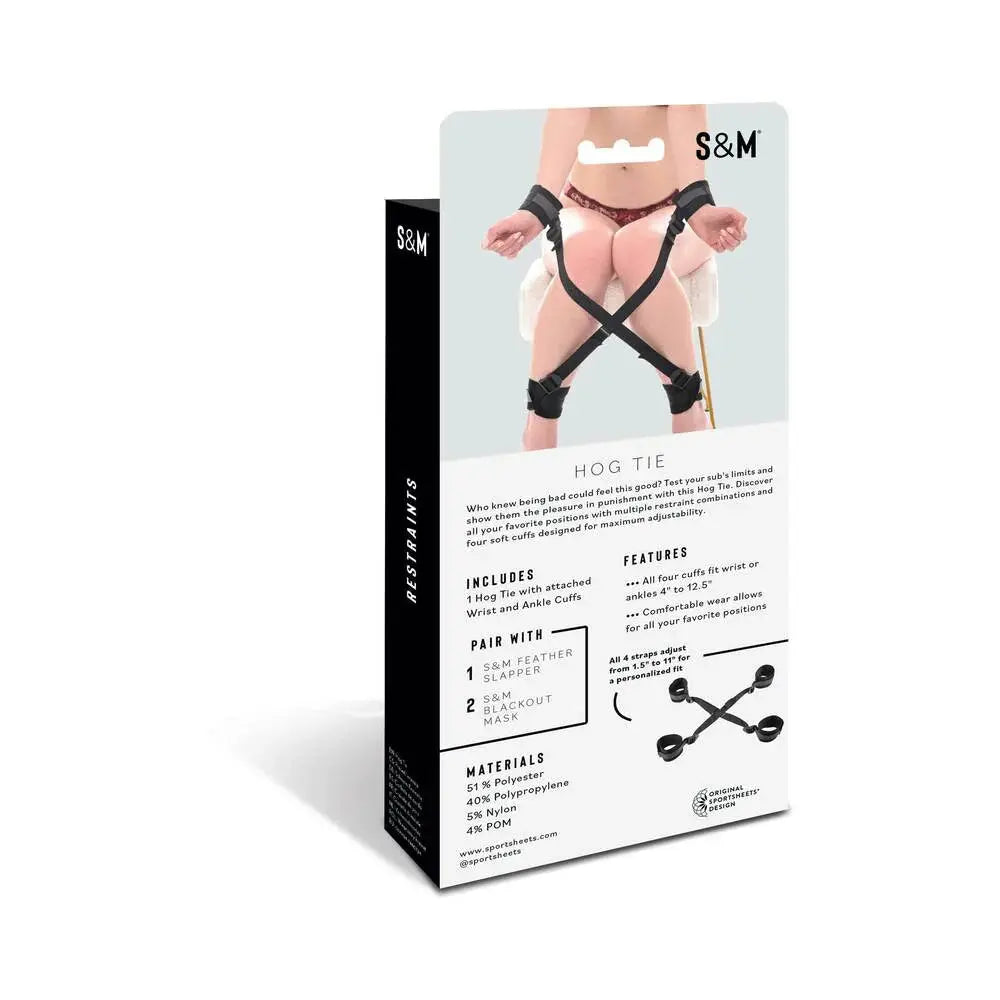 Brat Beginner BDSM Hog Tie Sportsheets Sex and Mischief Fetish - Cuffs & Restraints