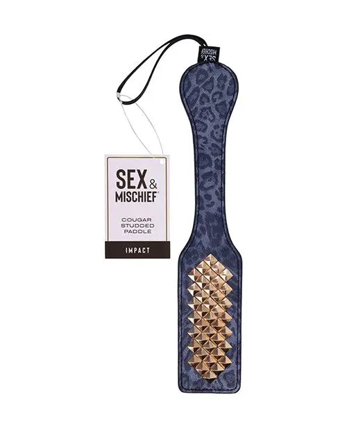 Cougar Studded Sexy Spanking Paddle Paddle