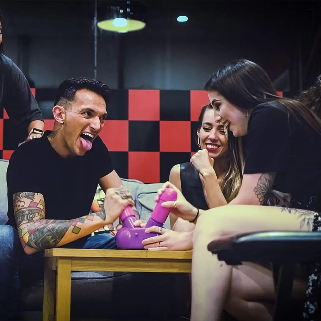 Cum Face Dual Pump Action Penis Game Games - Adult Party Games