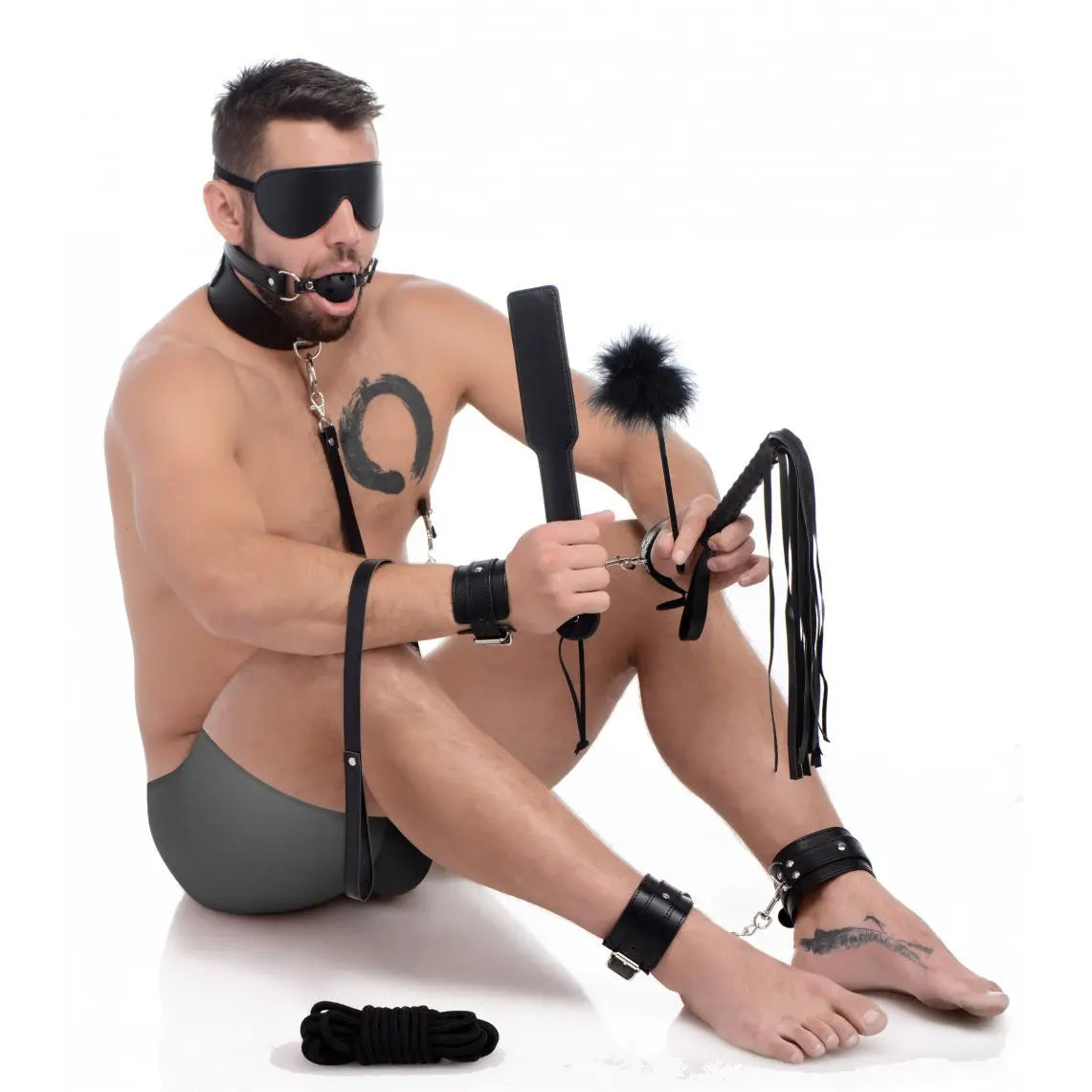 Deluxe 10 Piece Bondage Set Beginner BDSM Kit Bondage Kits