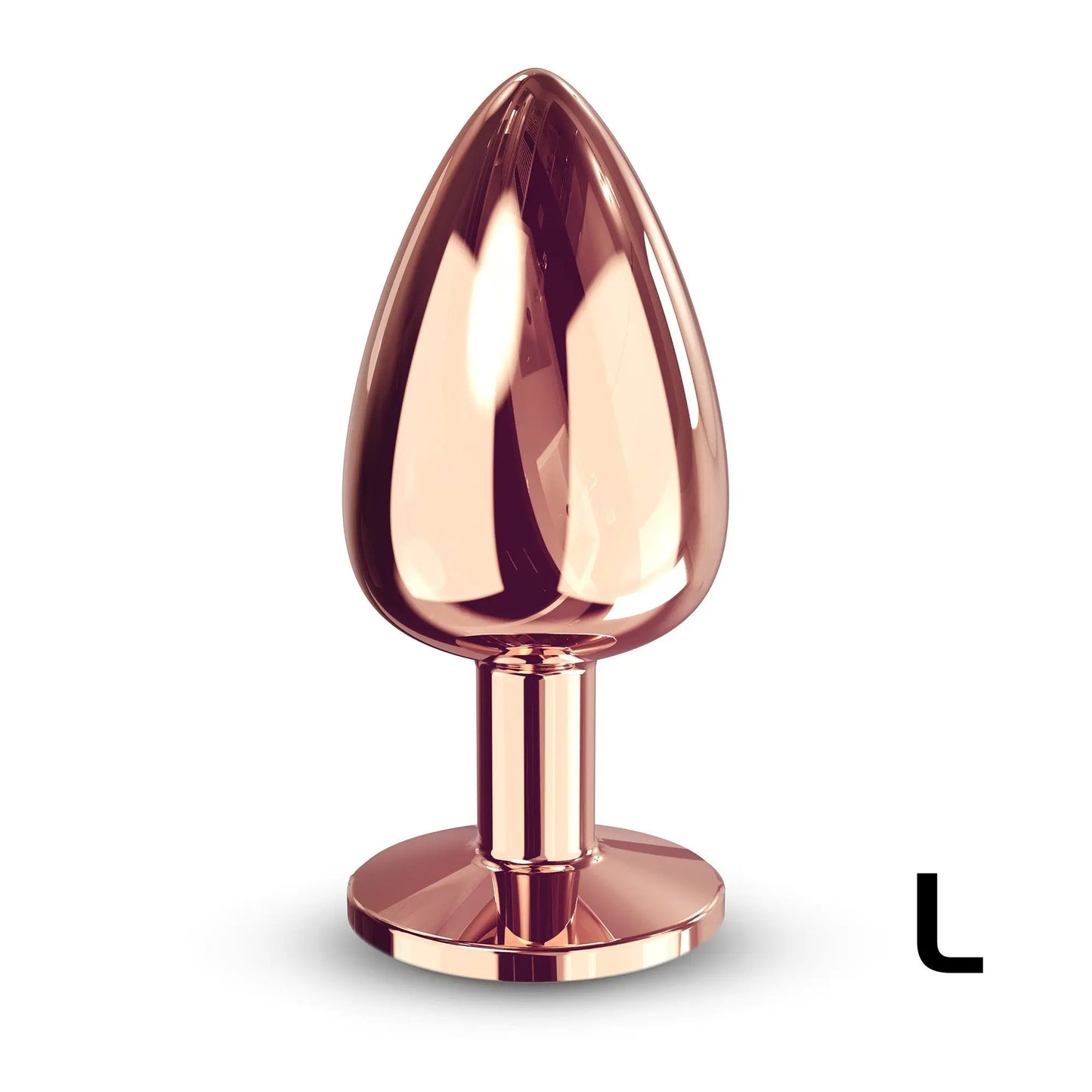 Diamond Plug Rose Gold Large Metal Anal Plug Sex Toy