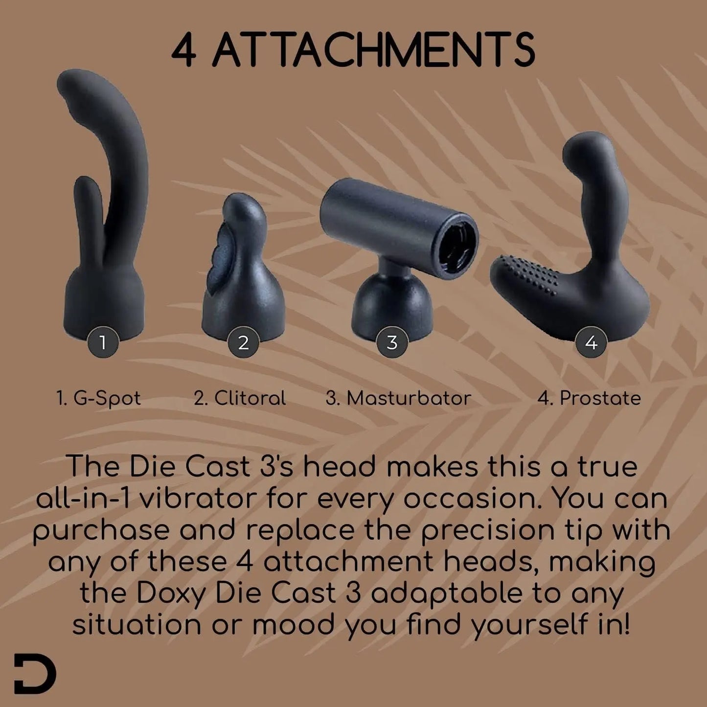 Doxy Wand Vibrator Sex Toy Die Cast 3 - Tiger Wand Vibrator Vibrators