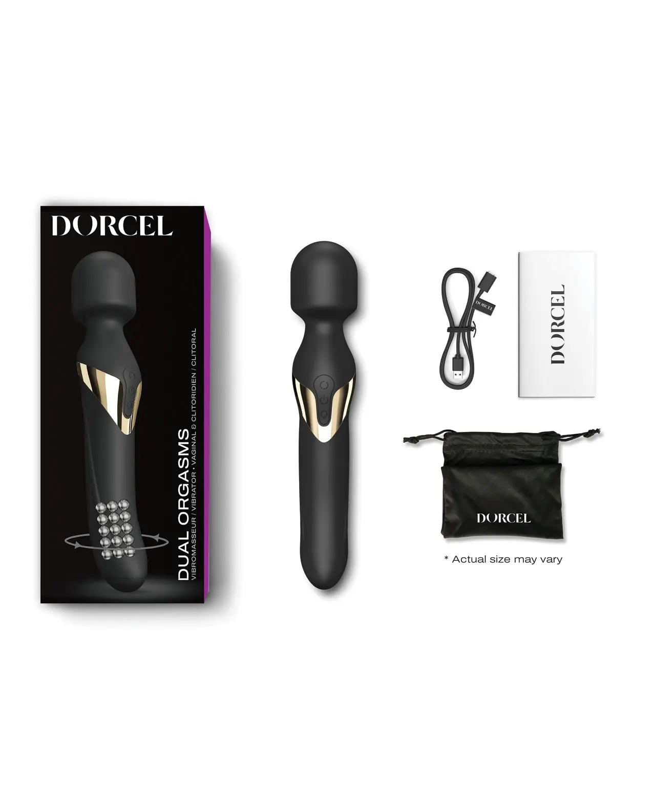 Dual Orgasms Wand Vibrator Sex Toy for Women Wand Vibrator