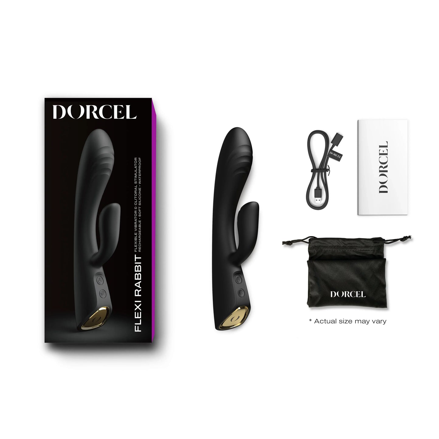 FLEXI RABBIT BLACK Vibrators