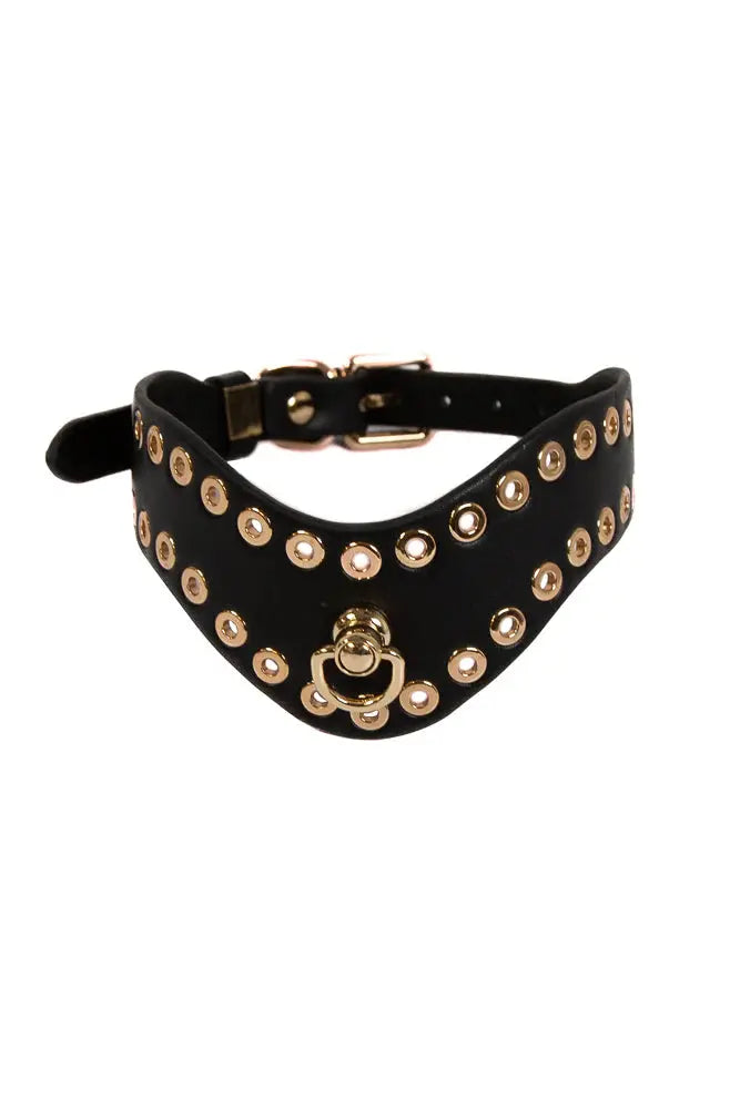 Fetish & Fashion Kali Collar Black BDSM Collar Fetish - Cuffs & Restraints