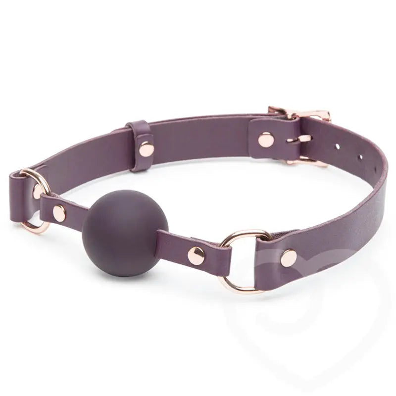 Fifty Shades Freed Cherished Collection Leather Ball Gag Fetish - Gags