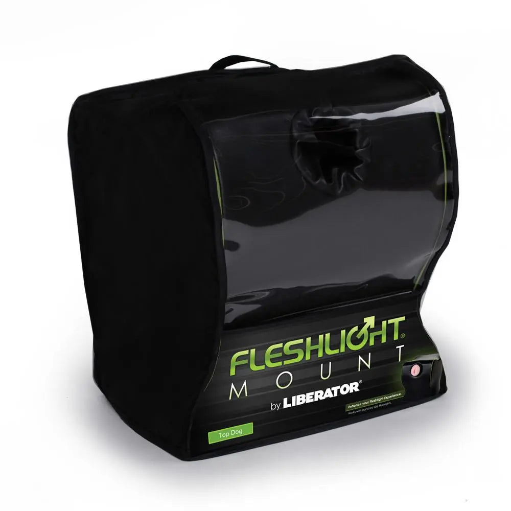 Fleshlight Top Dog Black Faux Leather Sex Pillow Sex Position Aid
