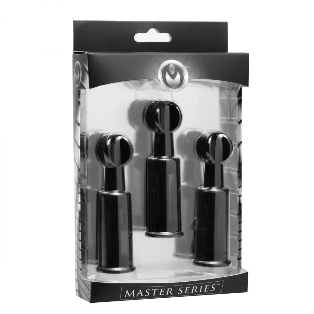 Fusion Triple Suckers - Adjustable Twist Suction Sex Toys Nipple and Clit Toys