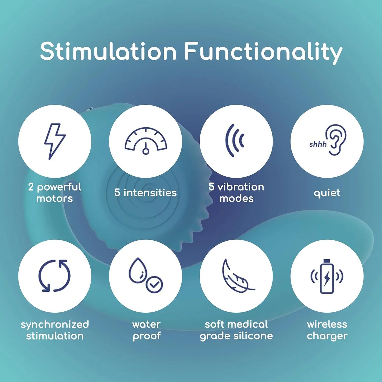 G-Spot Vibrator Snail Sex Toy - Snail Vibe SVibe Gizi Tiffany Blue G-Spot Vibrator