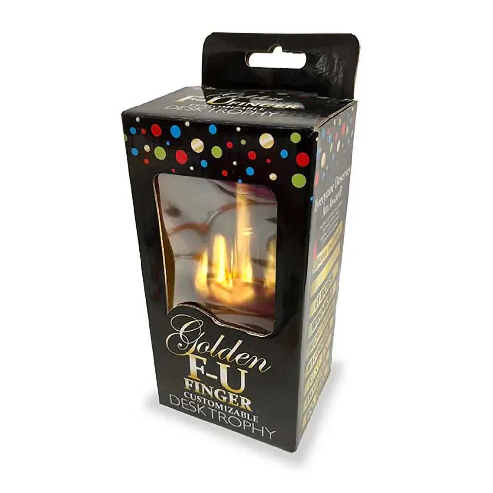 Gag Gift Funny Award - Golden F-U Middle Finger Trophy Novelties - Gag Gifts