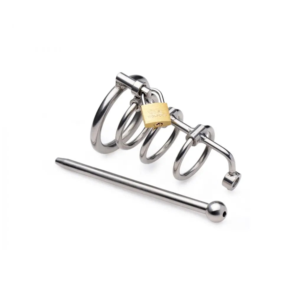 Gates of Hell Stainless Steel Adjustable Cum Through Sound Cage Medical