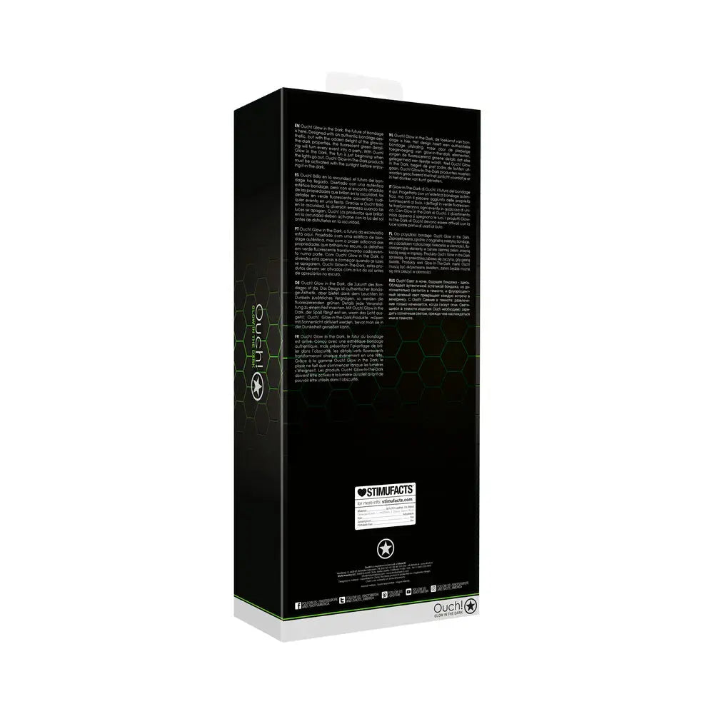 Glow in the Dark Bonded Leather Full-Body Harness Neon Green S/M Harnesses