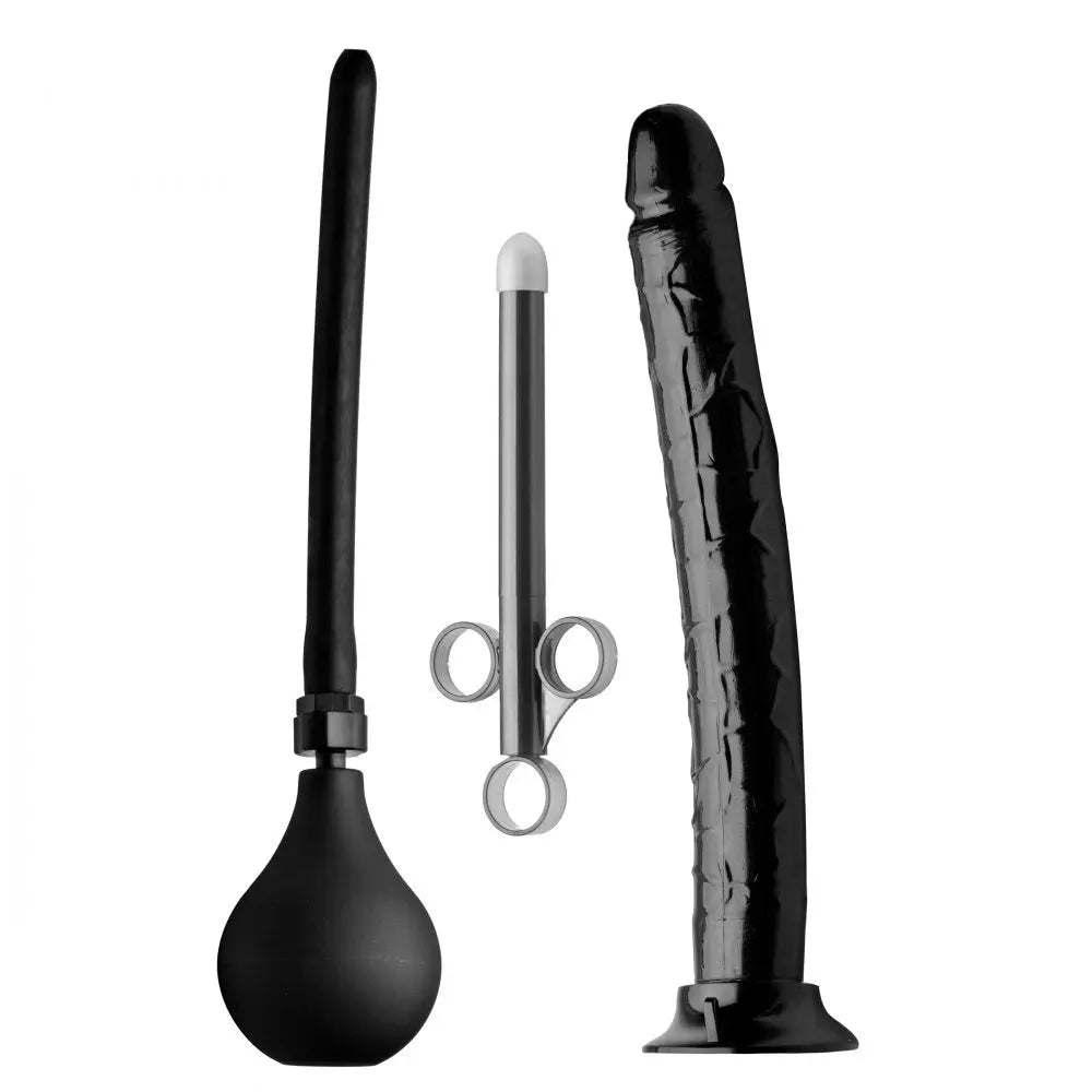 Go Deep Anal Cleansing Kit with Huge Dildo Anal Prep Anal Prep