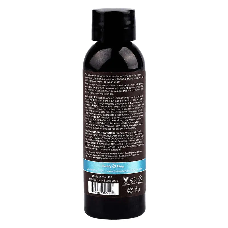 Hemp Seed Massage & Body Oil Sunsational 2 fl oz / 60 ml Lubes, Lotions and Accessories