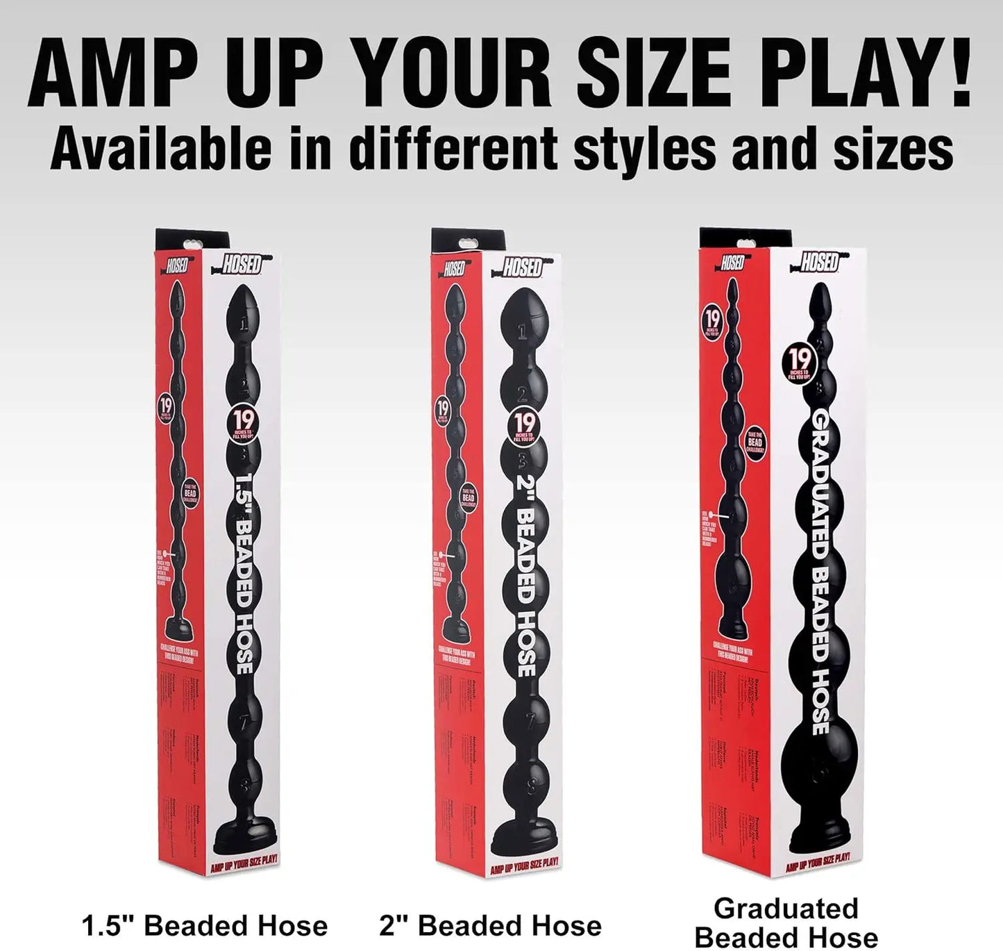 Hosed 19 Inch Beaded Thick Anal Snake Huge Anal Beads Deep Anal Toy