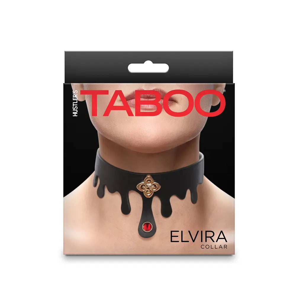 Hustler Taboo Elvira Collar Black Fetish - Cuffs & Restraints