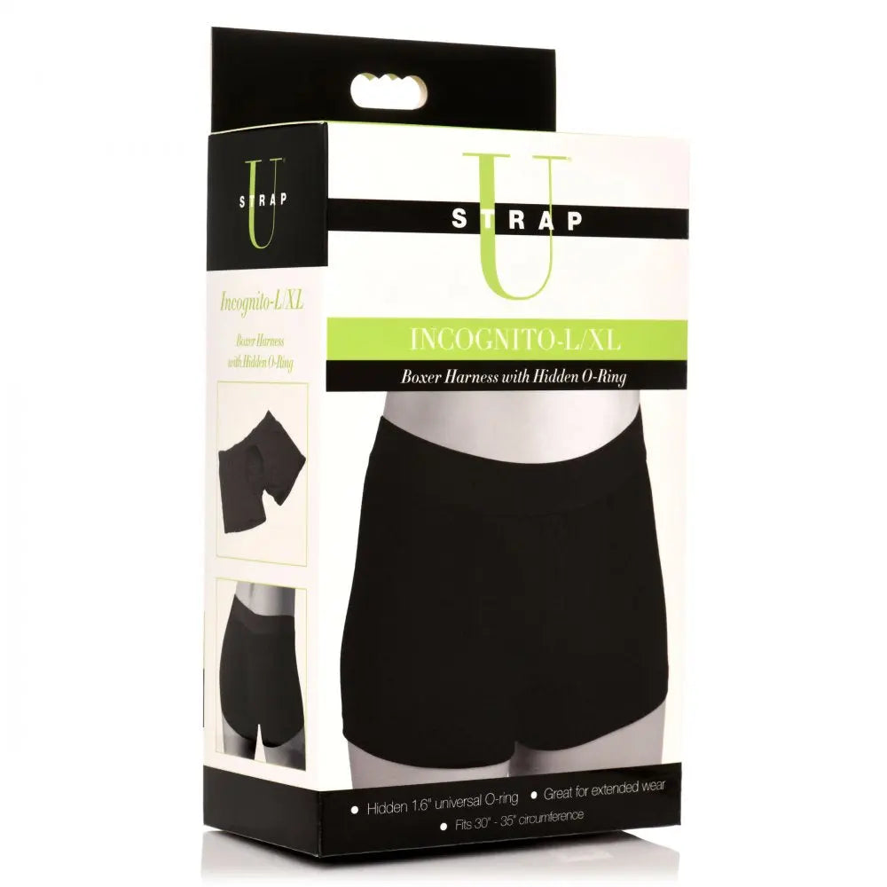 Incognito Boxer Strap-on Harness with Hidden O-Ring - LXL Strap-Ons and Harnesses