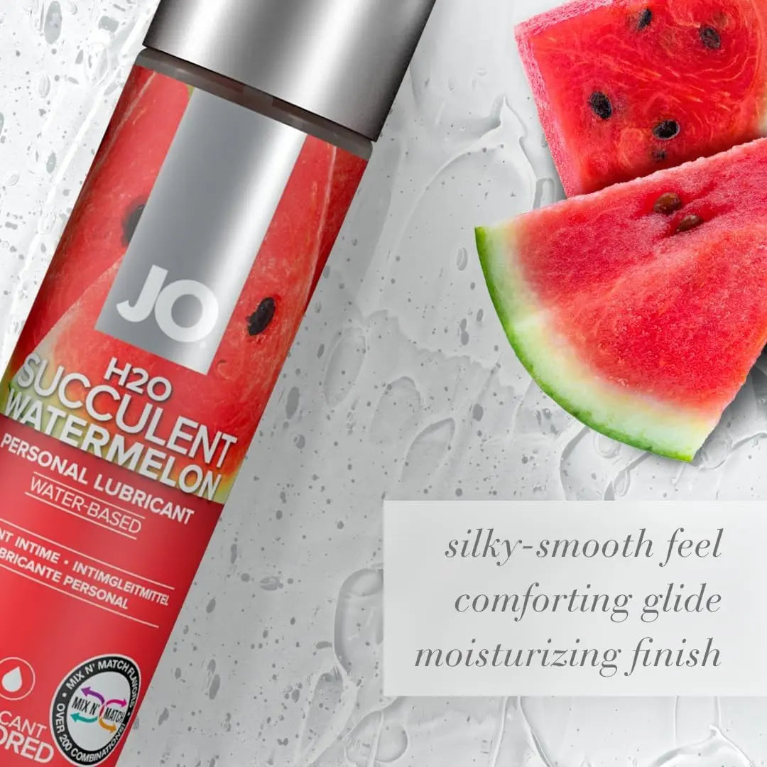 JO H2O Succulent Watermelon Flavored Water-Based Lubricant 4 oz. Flavored Lube