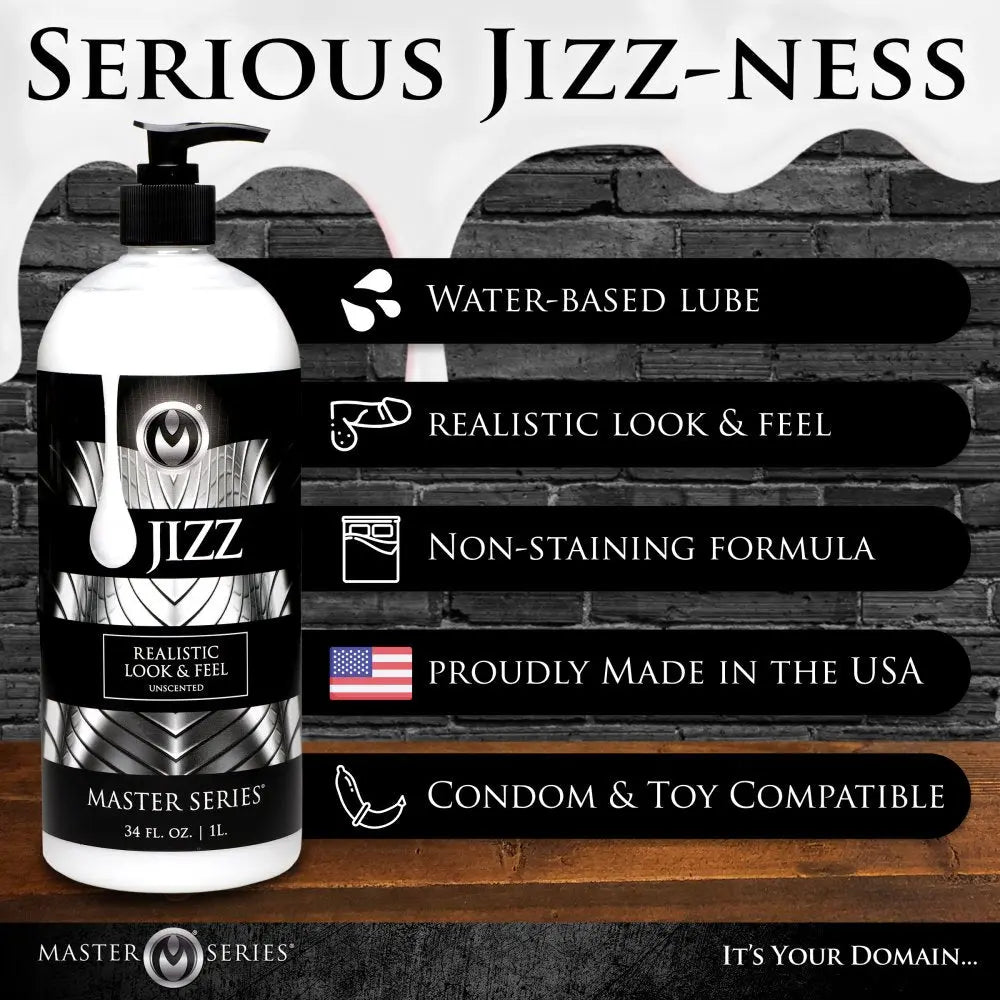 Jizz Unscented Water-Based Lube - 34oz Lubes, Lotions and Accessories