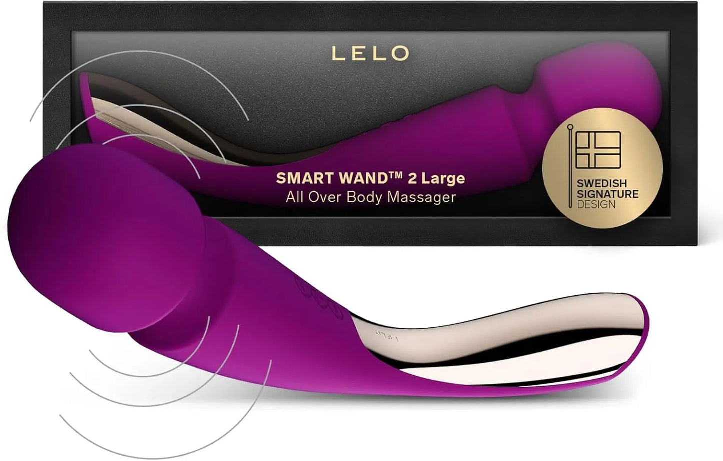 LELO Wand Vibrator Smart Wand 2 Large Deep Rose Wand Vibrator