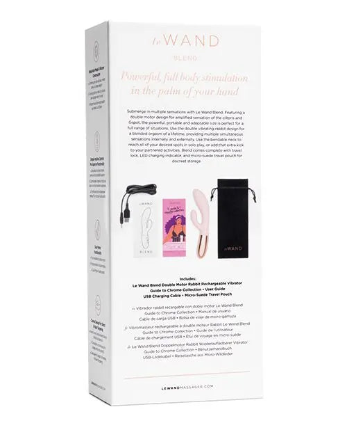Le Wand BLEND Double Motor Rabbit Rechargeable Vibrator - Rose Gold Rabbit Vibrators