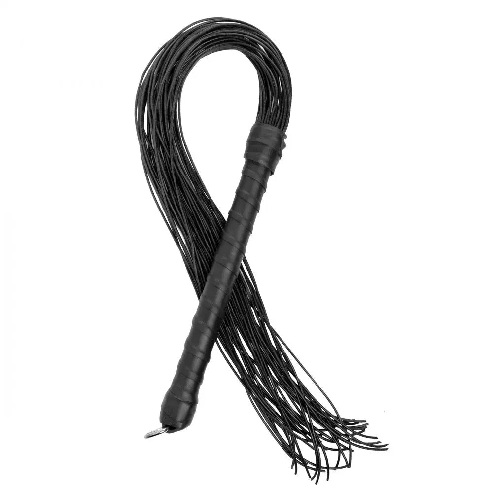Leather Cord Flogger Impact Play