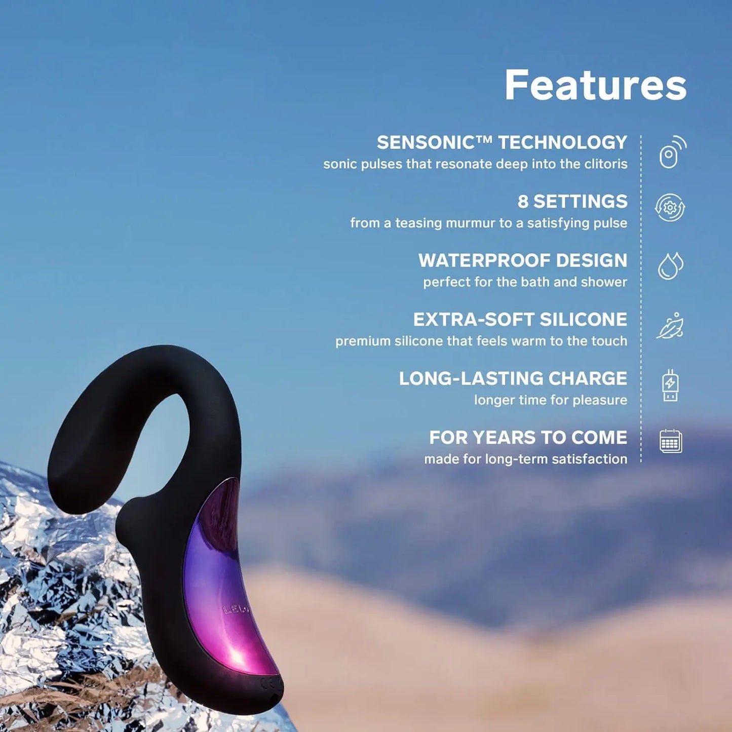 Lelo Enigma Black G-Spot Vibrator Dual Action Suction Sex Toy G-Spot Vibrator