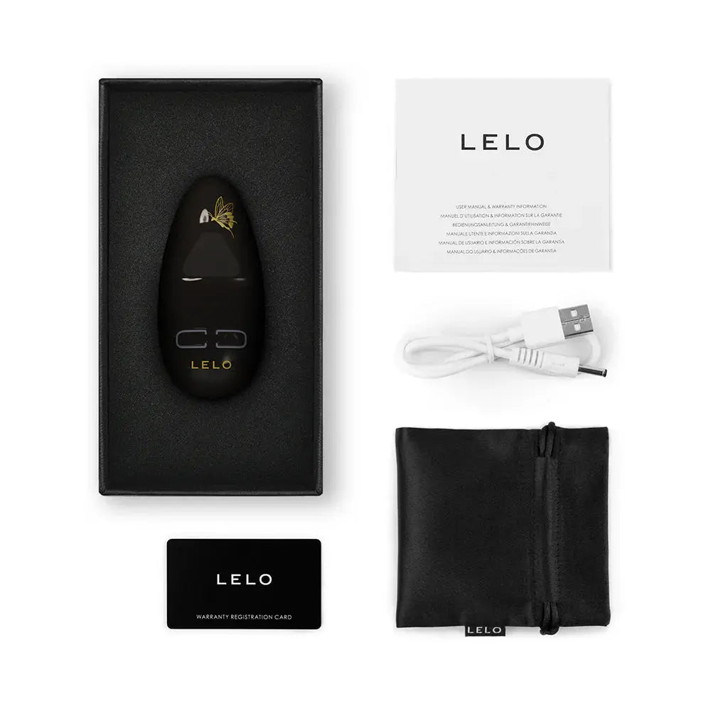 Lelo Nea 3 Discreet Vibrator Sex Toy for Women or Couples Pitch Black Clitoral Stimulators