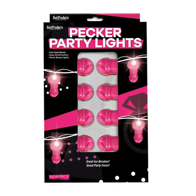 Light Up Pink Penis String Party Lights Bachelorette - Novelty Items