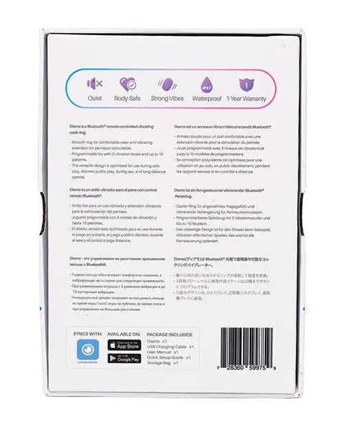 Lovense Diamo Vibrating Cock Ring Bluetooth Male Sex Toy Sex Toy for Men