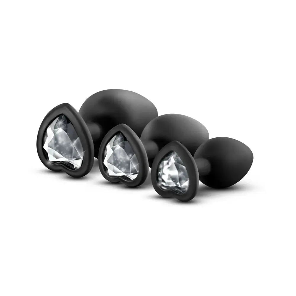 Luxe 3-Piece Bling Butt Plug Anal Training Kit with Wide Gem Base  BBD  Brands