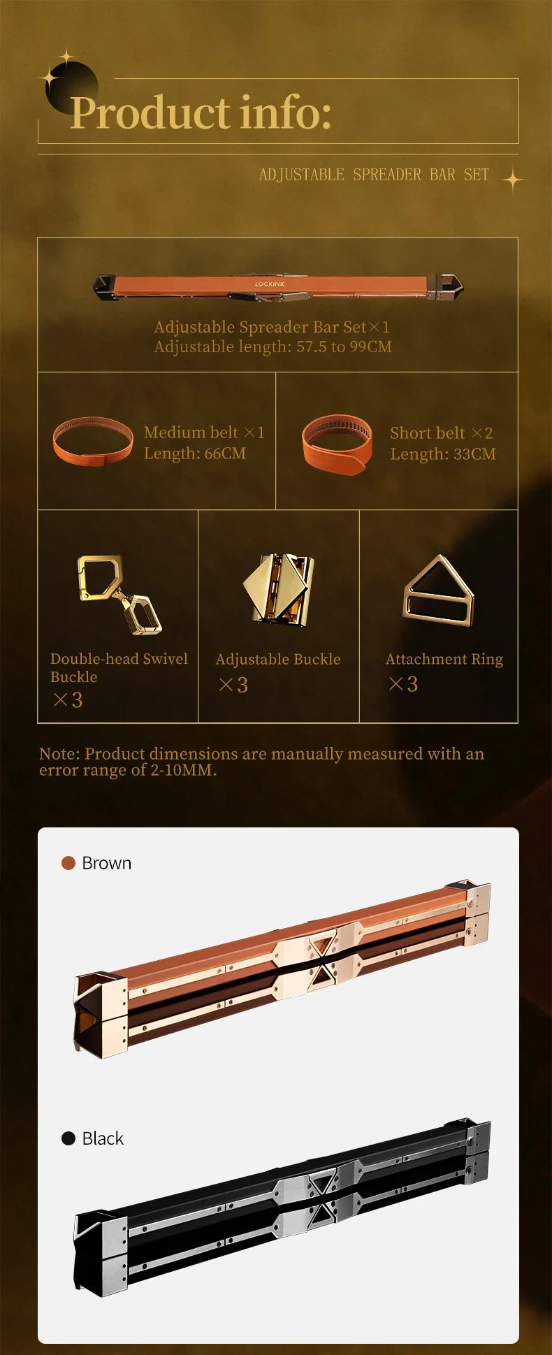Luxury Adjustable Leg Spreader Bar Bondage Restraints BDSM Furniture Nipple and Clit Toys