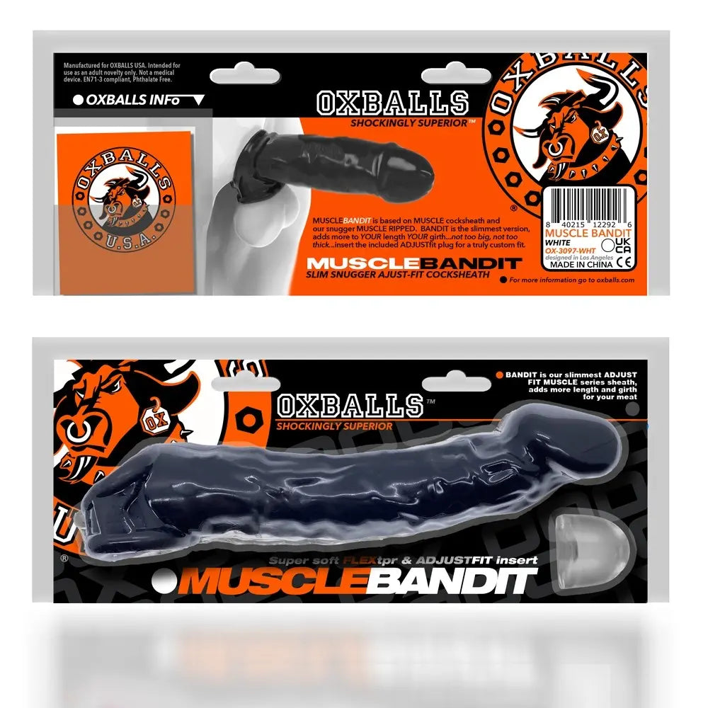 MUSCLE BANDIT, slimmest muscle cocksheath, BLACK For Him