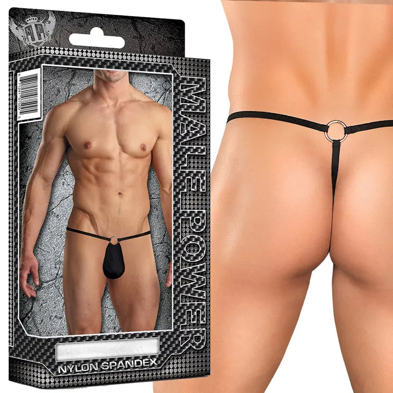 Male Power G-String with Front Ring (One Size) Underwear Men - Underwear