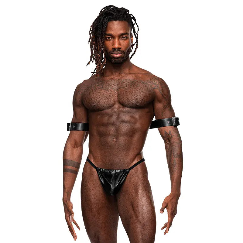 Male Power Leather Men's Pisces Black O/S Men - Underwear