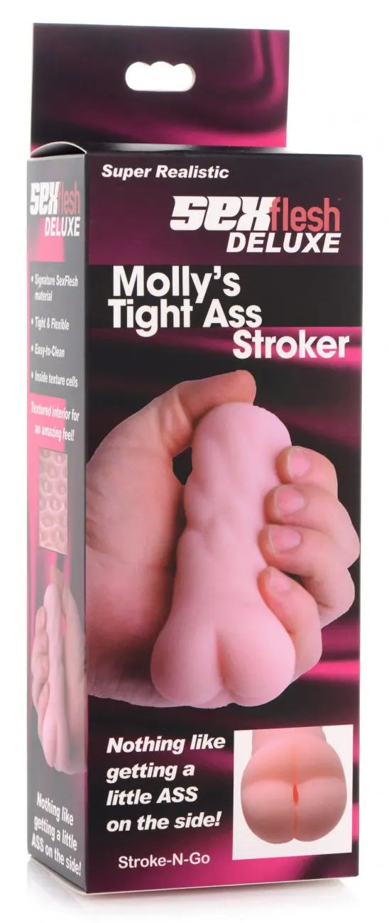 Mollys Tight Ass Stroker Sex Toy for Men Manual Stroker