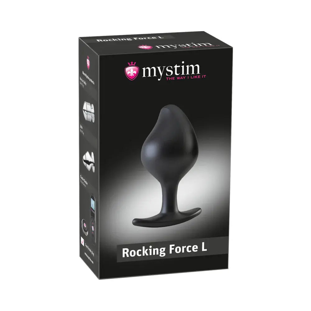 Mystim Rocking Force E-Stim Anal Plug Large Electrosex Butt Plug E-Stim Anal Plug