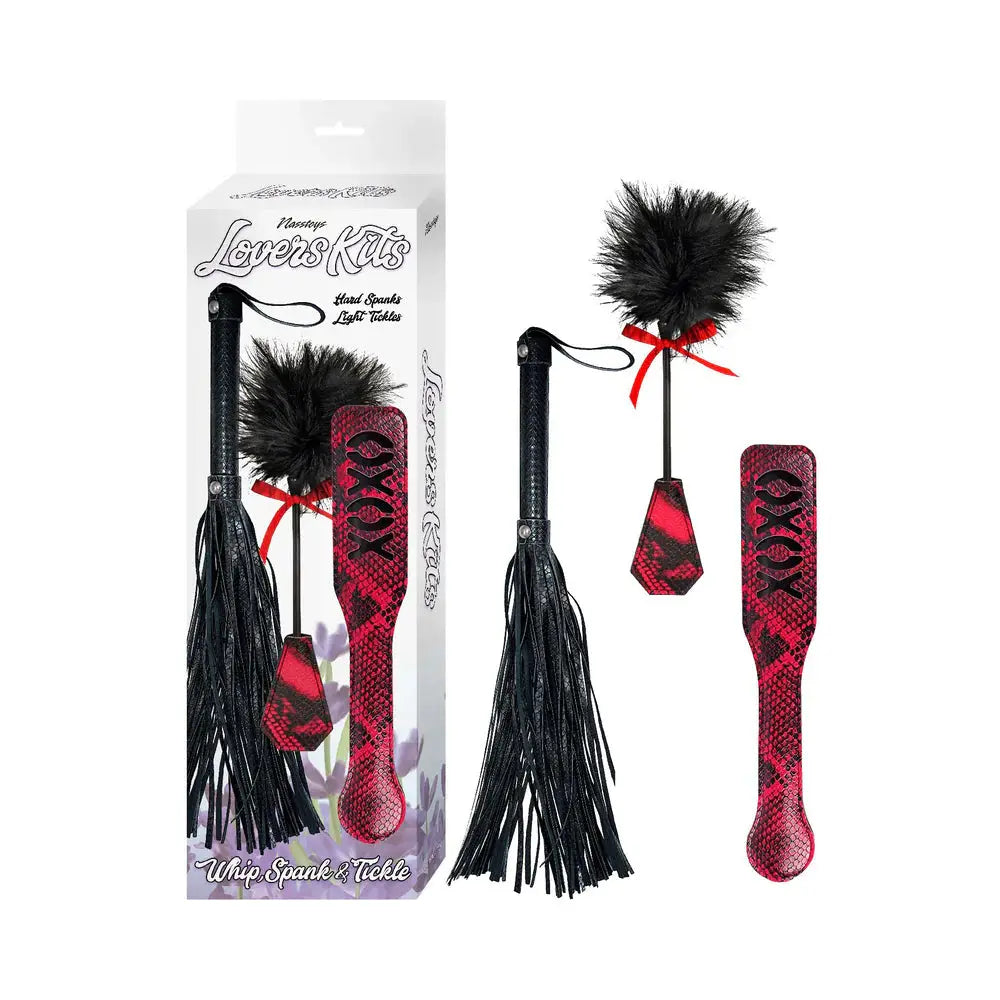 Nasstoys Lovers Bondage Kit Whip, Spank & Tickle 3-Piece BDSM Set Bondage Kits