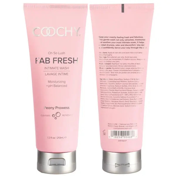 Oh So Lush Fab Fresh Intimate Wash - Peony Prowess 7.2oz | 213mL Lubes, Lotions and Accessories