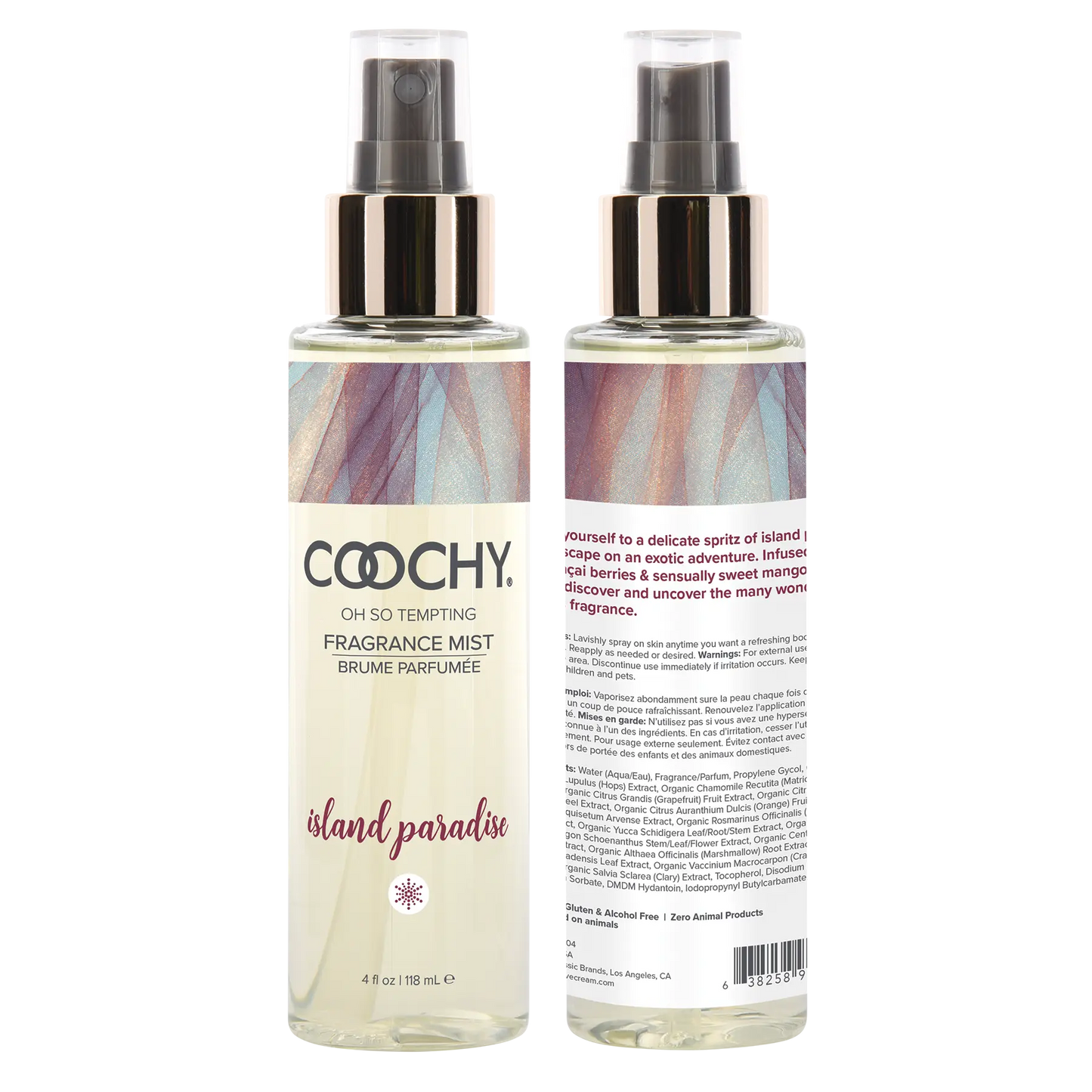 Oh So Tempting Fragrance Mist Island Paradise 4oz | 118mL Lubes, Lotions and Accessories