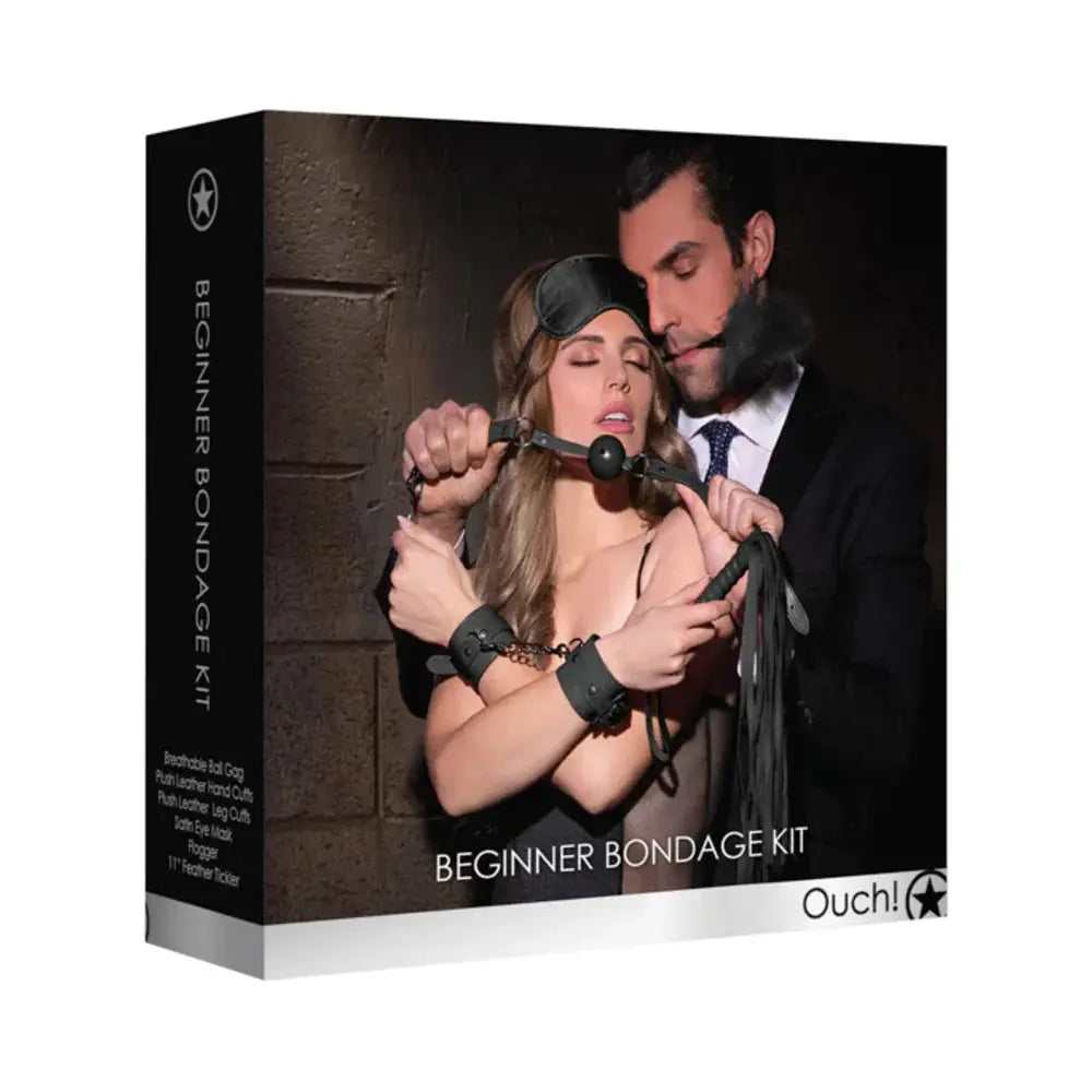 Ouch! 6-Piece Beginner Bondage Kit Black Bondage Kits