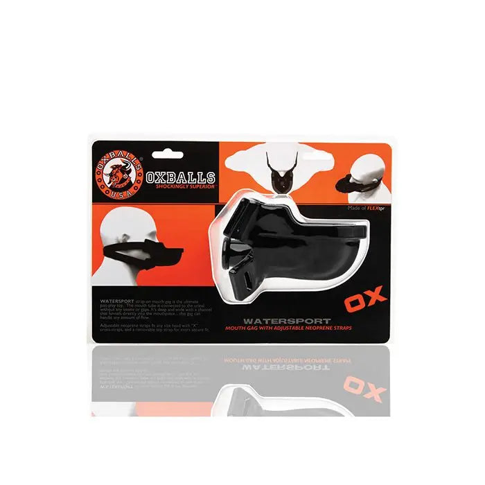 Oxballs Watersport Strap on Gag - BDSM Funnel Urinal Gag Black Masks, Gags and Blindfolds